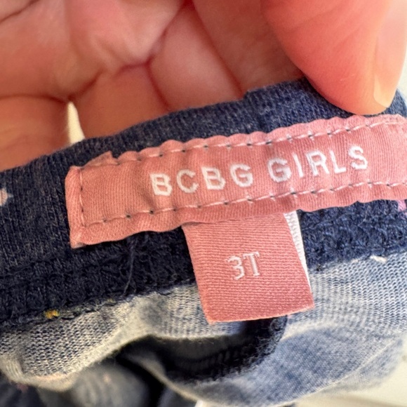 BCBG Girls 3T Girls Star Leggings - Blue and Pink Pants - Picture 5 of 5
